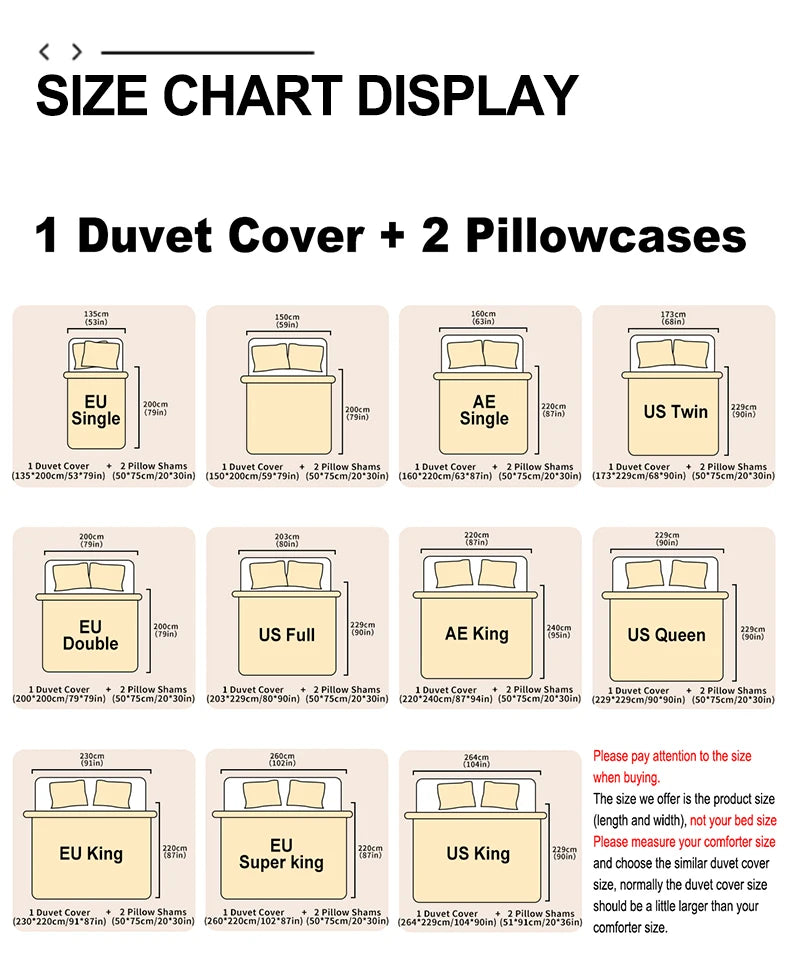 Flower Pattern Duvet Cover Set | 3-Piece Soft Bedding