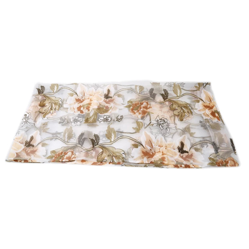 Peony Floral Tulle Sheer Curtains | Light-Filtering Panels for Any Room