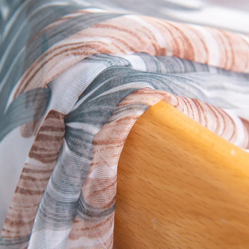 Peony Floral Tulle Sheer Curtains | Light-Filtering Panels for Any Room