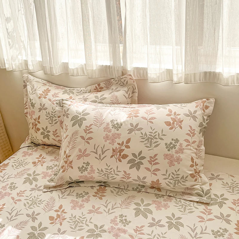 100% Cotton Floral Duvet Cover Set | Luxury 3-Piece Bedding