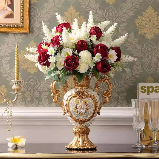European Vintage Porcelain Vase | Floral Home Decor
