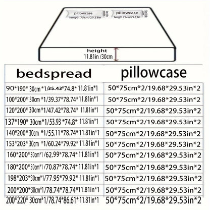 3pcs Print Bedding Set