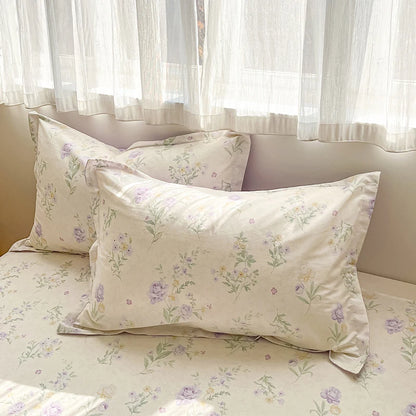 100% Cotton Floral Duvet Cover Set | Luxury 3-Piece Bedding