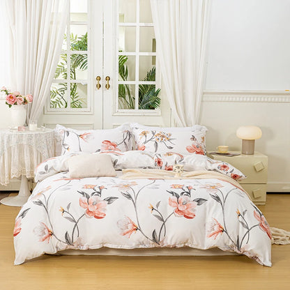 Leaf Floral Duvet Cover Set | 3-Piece Bedding Set