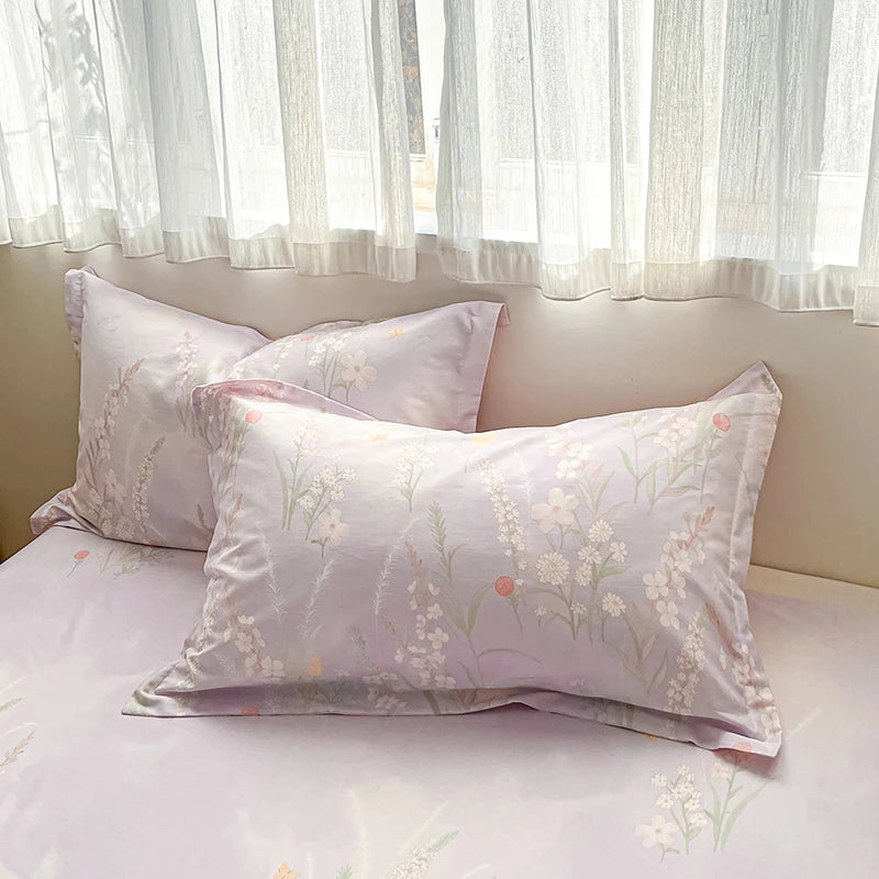 100% Cotton Floral Duvet Cover Set | Luxury 3-Piece Bedding