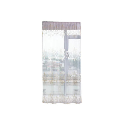 Peony Floral Tulle Sheer Curtains | Light-Filtering Panels for Any Room