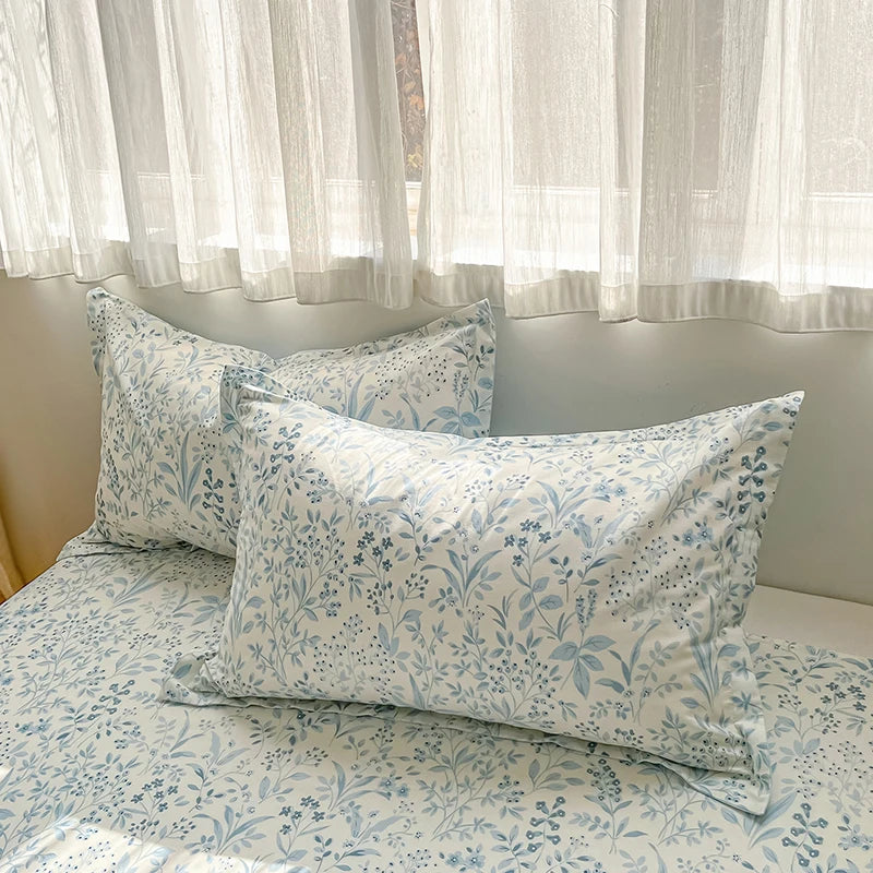 100% Cotton Floral Duvet Cover Set | Luxury 3-Piece Bedding