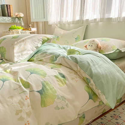 100% Cotton Floral Duvet Cover Set | Luxury 3-Piece Bedding