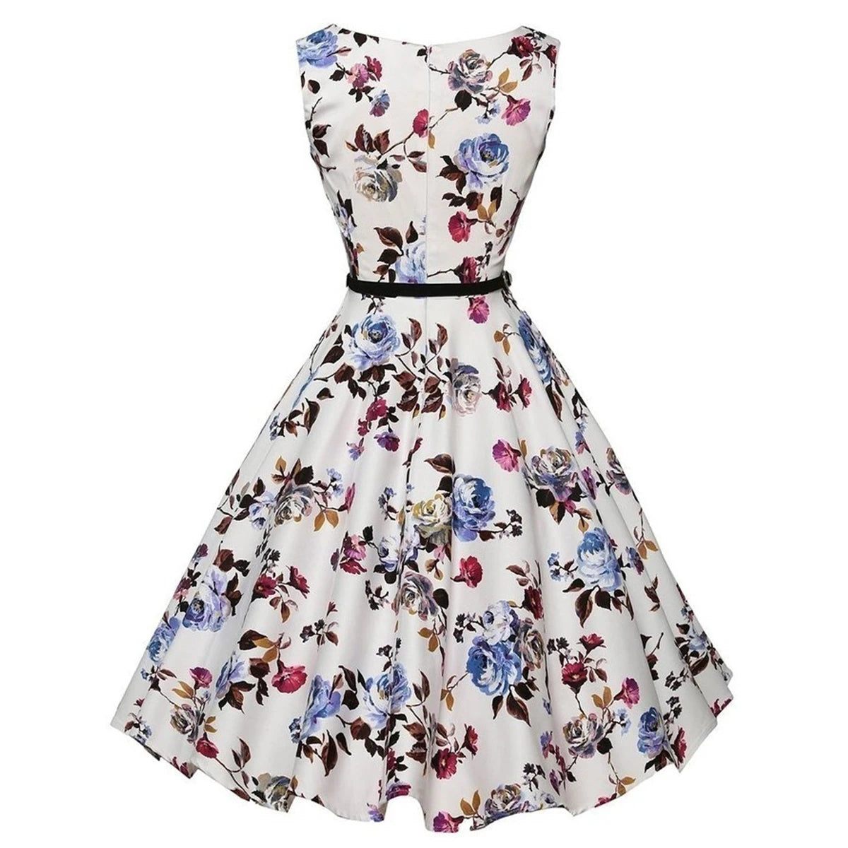 Floral Robe Retro Swing Casual Vintage Dress