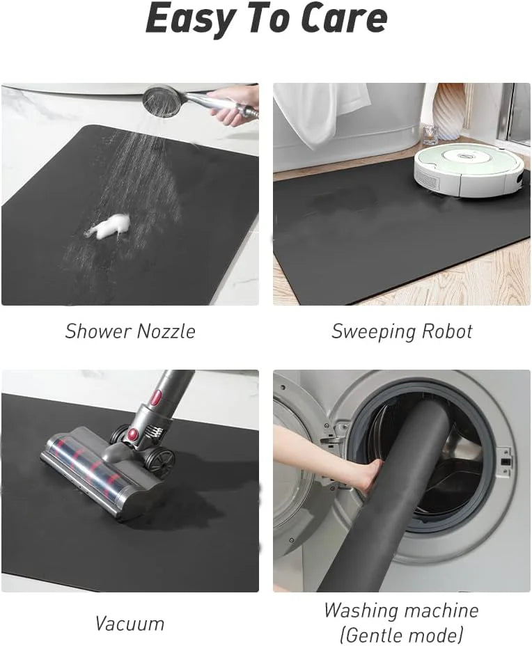 Diatom Mud Sink Drain Mat | Anti-Splash Kitchen & Bath