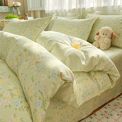 100% Cotton Floral Duvet Cover Set | Luxury 3-Piece Bedding