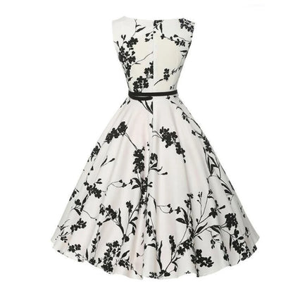 Floral Robe Retro Swing Casual Vintage Dress