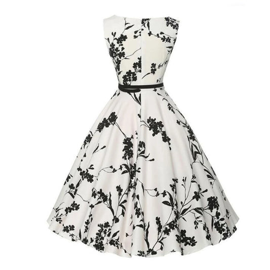 Floral Robe Retro Swing Casual Vintage Dress
