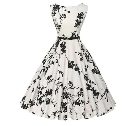 Floral Robe Retro Swing Casual Vintage Dress