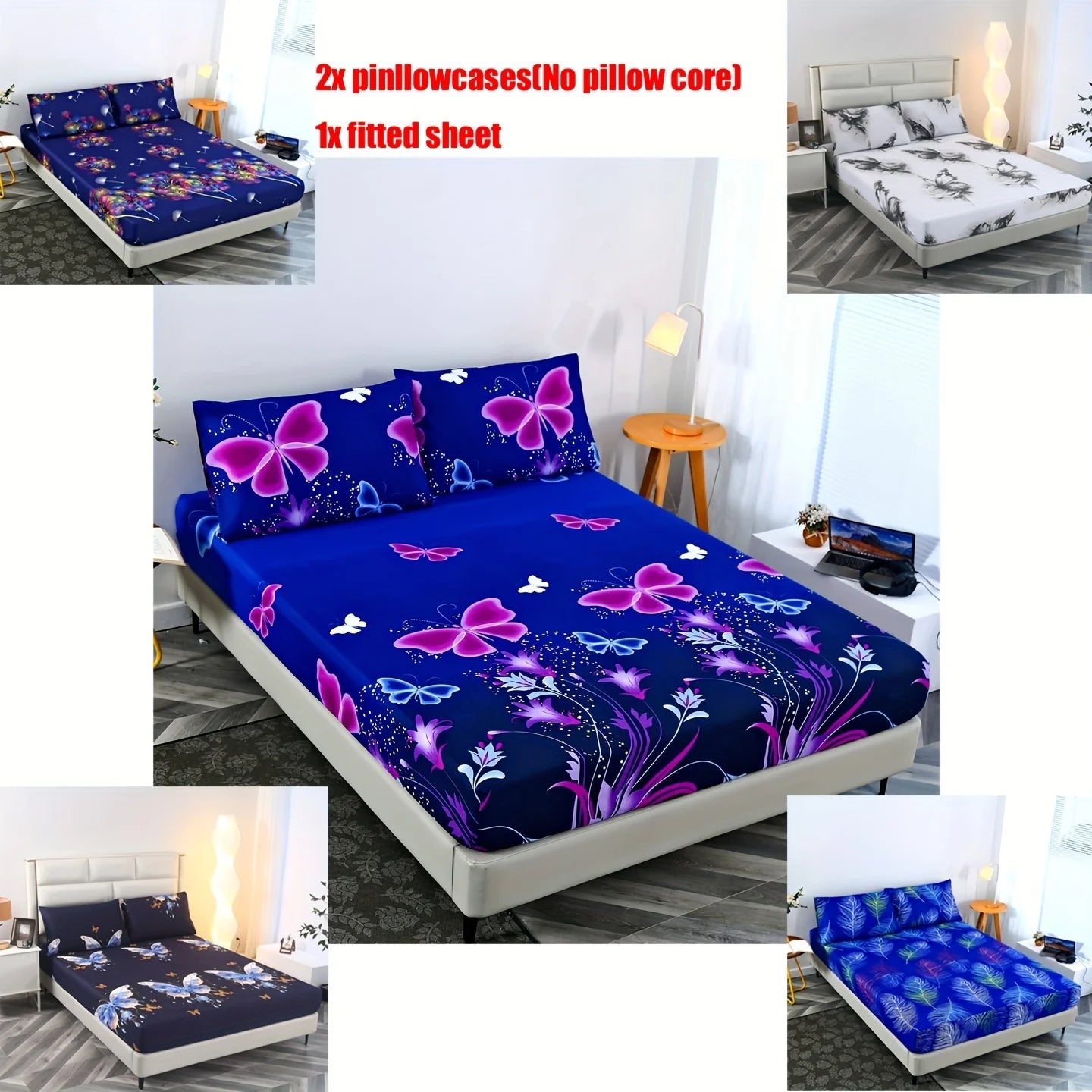 3pcs Print Bedding Set