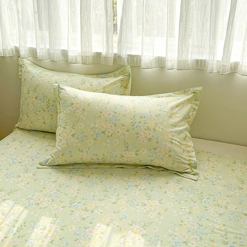 100% Cotton Floral Duvet Cover Set | Luxury 3-Piece Bedding