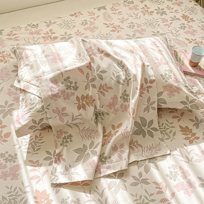 100% Cotton Floral Duvet Cover Set | Luxury 3-Piece Bedding