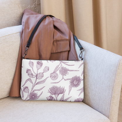 Lavender Buttons Crossbody Bag