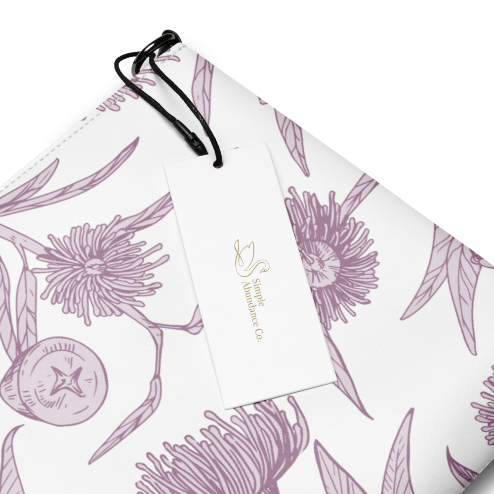 Lavender Buttons Crossbody Bag