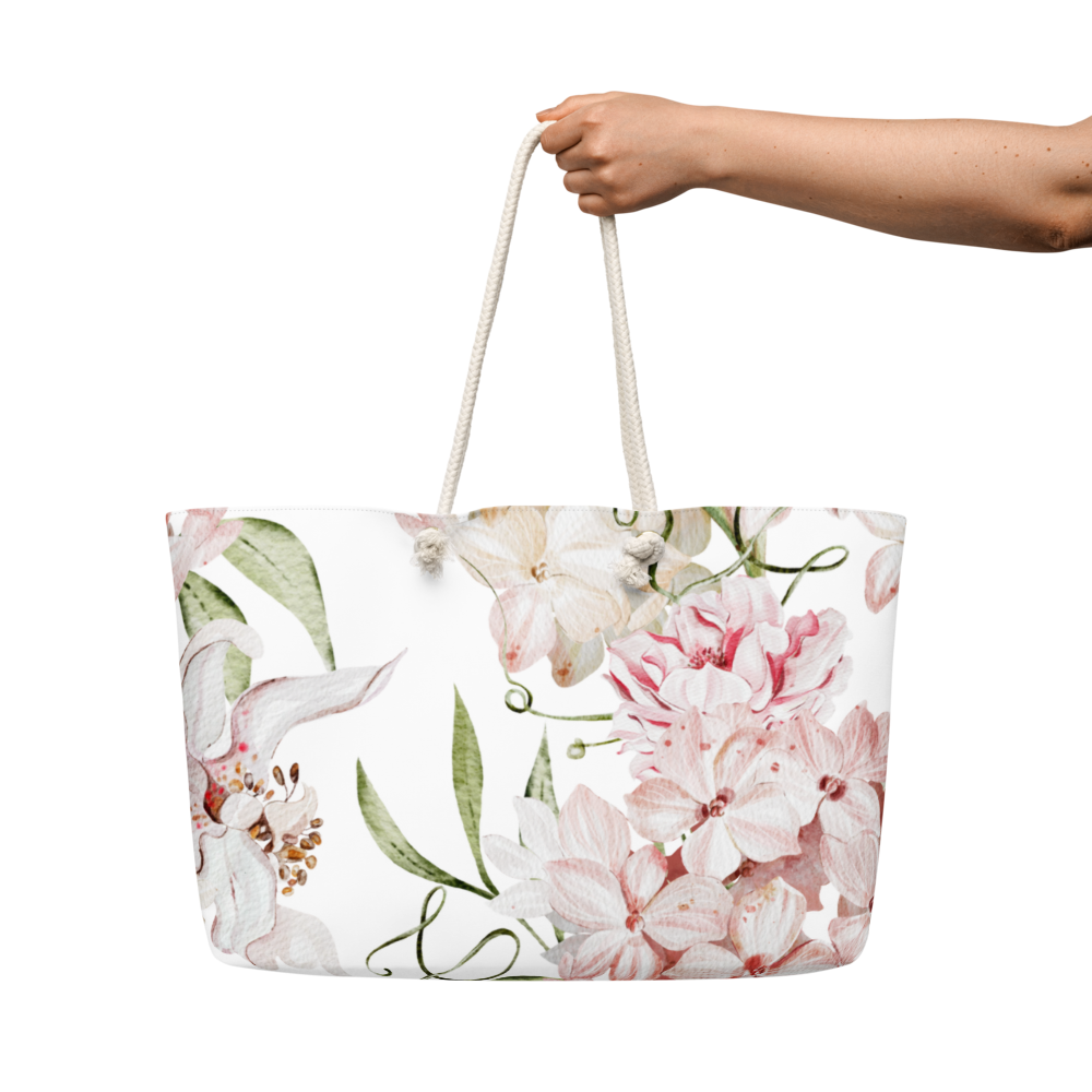 She Was Loved weekender bag