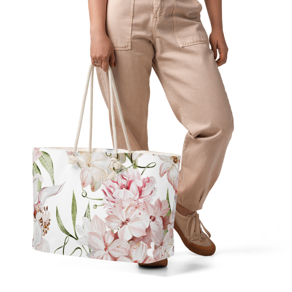 She Was Loved weekender bag