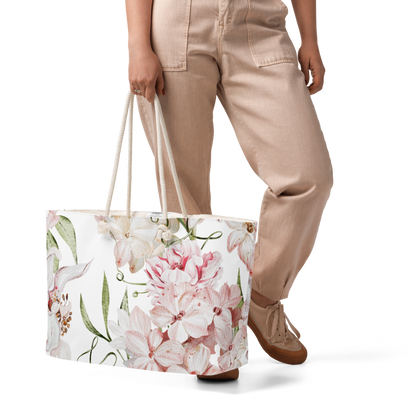 She Was Loved weekender bag