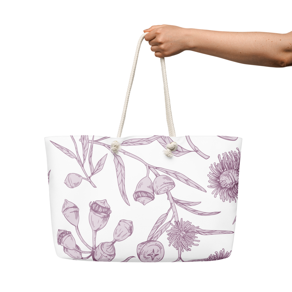Lavender Buttons Weekender Bag