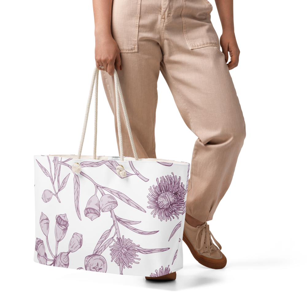 Lavender Buttons Weekender Bag