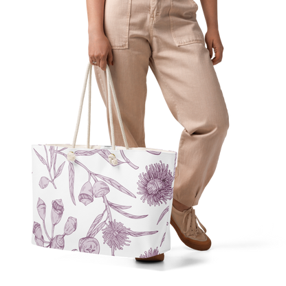 Lavender Buttons Weekender Bag