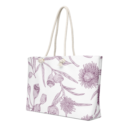 Lavender Buttons Weekender Bag